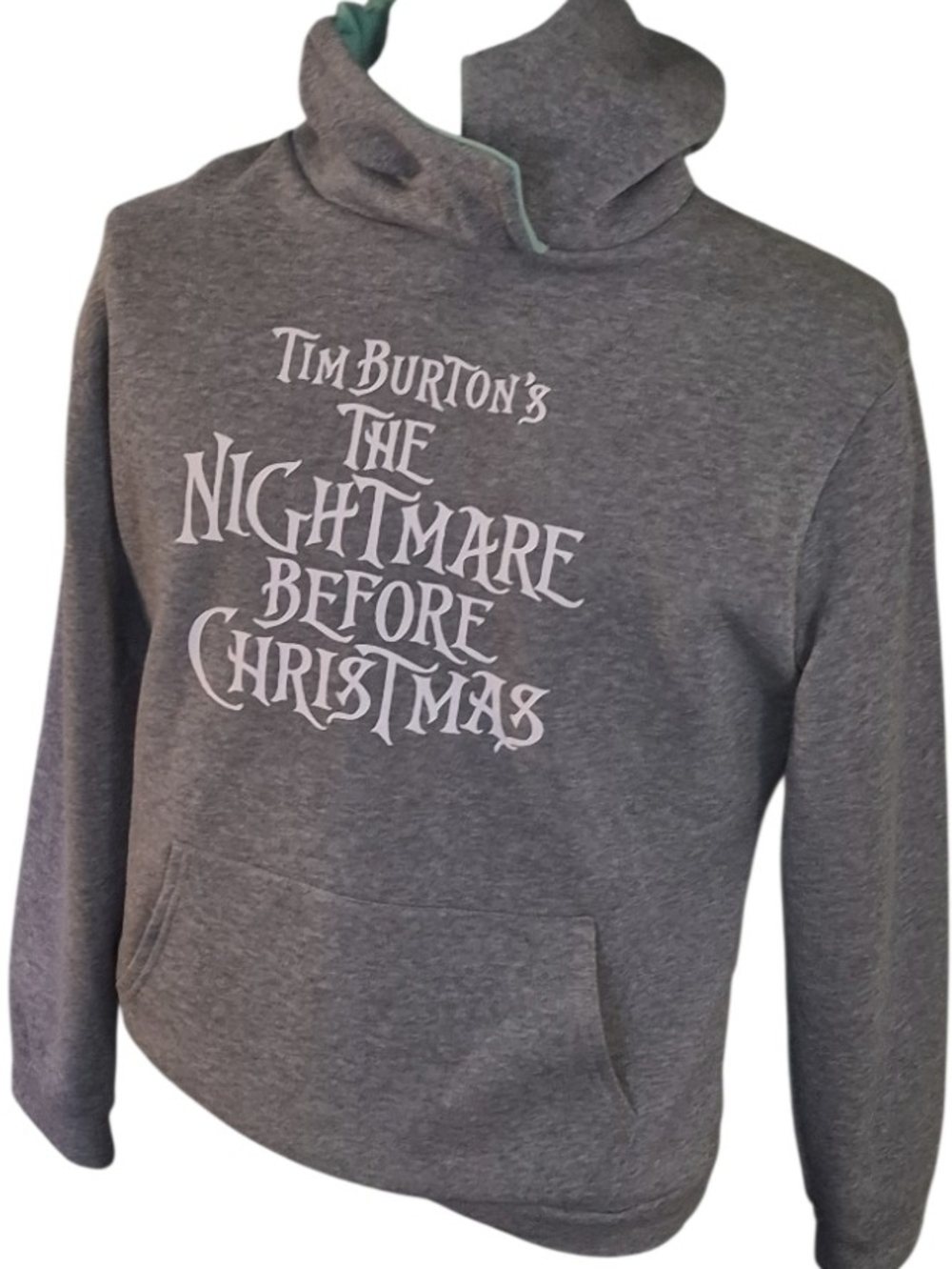 The Nightmare Before Christmas Gray Graphic Pullover Hoodie